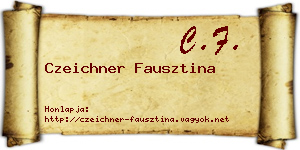 Czeichner Fausztina névjegykártya